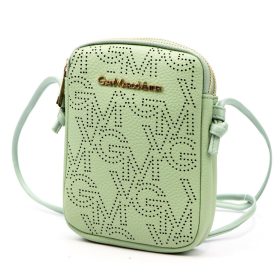   Gian Marco Venturi GMV 9094 zöld női rostbőr táska 14 x 19 x 5 cm