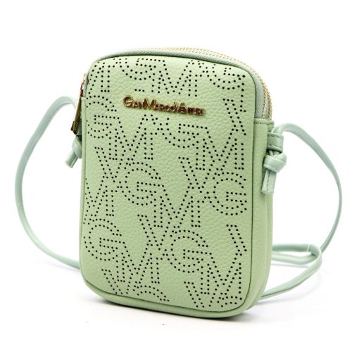 Gian Marco Venturi GMV 9094 zöld női rostbőr táska 14 x 19 x 5 cm