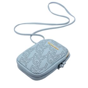   Gian Marco Venturi GMV 9094 kék női rostbőr táska 14 x 19 x 5 cm