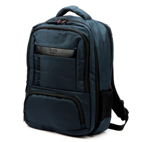  Pánsky polyesterový batoh Coveri C5061 modrý 35 x 46 x 18 cm