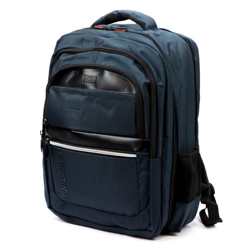  Pánsky polyesterový batoh Coveri C5063 modrý 36 x 47 x 18 cm