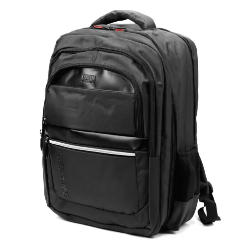  Pánsky polyesterový batoh Coveri C5063 sivý 36 x 47 x 18 cm