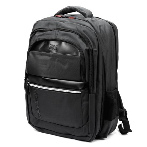  Pánsky polyesterový batoh Coveri C5063 sivý 36 x 47 x 18 cm