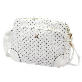 BRICIOLE 4197# fehér női rostbőr táska 30 x 26 x 12 cm