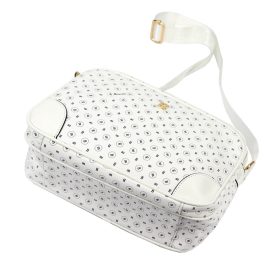 BRICIOLE 4197# fehér női rostbőr táska 30 x 26 x 12 cm