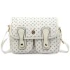 BRICIOLE 4195# fehér női rostbőr táska 28 x 20 x 13 cm