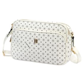 BRICIOLE 4191# fehér női rostbőr táska 29 x 19 x 10 cm