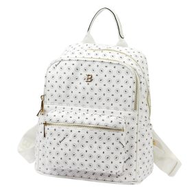 BRICIOLE 4192# fehér női rostbőr táska 30 x 32 x 10 cm