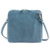  Dámska kabelka Barberinis 1703 z modrej semišovej kože 17 x 17 x 9 cm