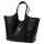  Dámska kožená kabelka Luka 26-068 DOLLARO čierna 45 x 30 x 16 cm