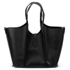  Dámska kožená kabelka Luka 26-068 DOLLARO čierna 45 x 30 x 16 cm