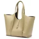 Dámska kožená kabelka Luka 26-068 DOLLARO béžovej farby 45 x 30 x 16 cm