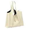  Dámska kožená kabelka Luka 26-068 DOLLARO krémovej farby 45 x 30 x 16 cm
