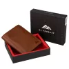 EL FORREST 933-26 RFID konyak férfi bőr pénztárca 10.5 x 13 x 3 cm 