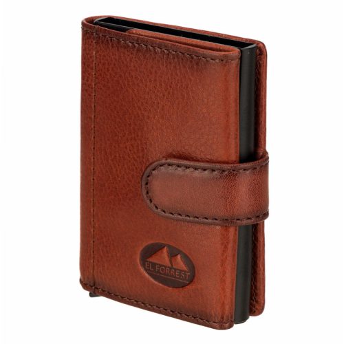 EL FORREST 931-29 RFID konyak férfi bőr pénztárca, irattartó 10 x 13 x 3 cm 