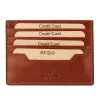 EL FORREST 930-29 RFID konyak férfi bőr pénztárca, irattartó 12 x 9.5 x 2.8 cm