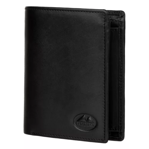 EL FORREST 888/A-67 RFID fekete férfi bőr pénztárca 9 x 11 x 2.8 cm