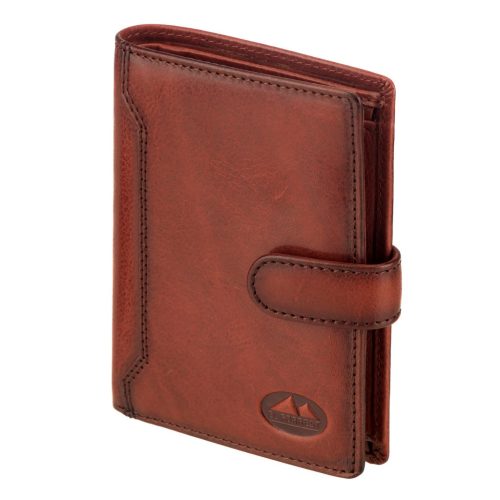 EL FORREST 1403-29 RFID konyak férfi bőr pénztárca 10.5 x 13 x 2.8 cm