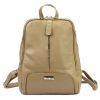 MiaMore 2001 DOLLARO taupe női marhabőr hátizsák 26 x 33 x 12 cm