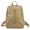 MiaMore 2001 DOLLARO taupe női marhabőr hátizsák 26 x 33 x 12 cm