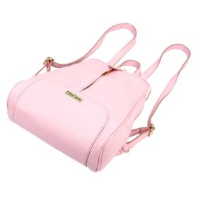   MiaMore 2001 DOLLARO rózsaszín női marhabőr hátizsák 26 x 33 x 12 cm