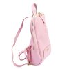 MiaMore 2001 DOLLARO rózsaszín női marhabőr hátizsák 26 x 33 x 12 cm