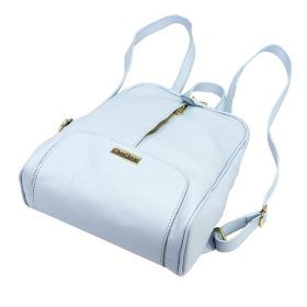   MiaMore 2001 DOLLARO kék női marhabőr hátizsák 26 x 33 x 12 cm