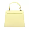  Dámska kožená kabelka Luka 19-17 MN svetložltá, crossbody 23 x 19 x 12,5 cm