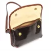 Dámska kožená crossbody kabelka Florence 70 tmavohnedá 25 x 17 x 6 cm