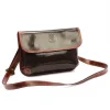 Dámska kožená crossbody kabelka Florence 70 tmavohnedá 25 x 17 x 6 cm