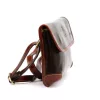 Dámska kožená crossbody kabelka Florence 70 tmavohnedá 25 x 17 x 6 cm