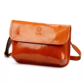    Dámska kožená crossbody kabelka Florence 70 koňakovohnedej farby 25 x 17 x 6 cm