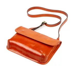    Dámska kožená crossbody kabelka Florence 70 koňakovohnedej farby 25 x 17 x 6 cm