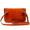  Dámska kožená crossbody kabelka Florence 70 koňakovohnedej farby 25 x 17 x 6 cm