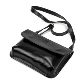    Dámska kožená crossbody kabelka Florence 70 čierna 25 x 17 x 6 cm
