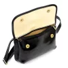  Dámska kožená crossbody kabelka Florence 70 čierna 25 x 17 x 6 cm