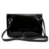  Dámska kožená crossbody kabelka Florence 70 čierna 25 x 17 x 6 cm