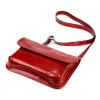  Dámska kožená crossbody kabelka Florence 70 červená 25 x 17 x 6 cm