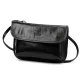  Dámska kožená crossbody kabelka Florence 71 čierna 20,5 x 14 x 5 cm