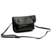  Dámska kožená crossbody kabelka Florence 71 čierna 20,5 x 14 x 5 cm