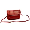  Dámska kožená crossbody kabelka Florence 71 červená 20,5 x 14 x 5 cm