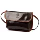  Dámska kožená crossbody kabelka Florence 71 tmavohnedej farby 20,5 x 14 x 5 cm