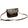  Dámska kožená crossbody kabelka Florence 71 tmavohnedej farby 20,5 x 14 x 5 cm
