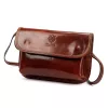  Dámska hnedá kožená crossbody kabelka Florence 71 20,5 x 14 x 5 cm