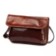  Dámska hnedá kožená crossbody kabelka Florence 70 25 x 17 x 6 cm