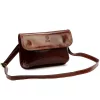  Dámska hnedá kožená crossbody kabelka Florence 70 25 x 17 x 6 cm