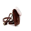  Dámska hnedá kožená crossbody kabelka Florence 70 25 x 17 x 6 cm