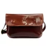  Dámska hnedá kožená crossbody kabelka Florence 70 25 x 17 x 6 cm