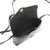  Dámska kožená crossbody kabelka Florence 72 čierna 20 x 10 x 6 cm