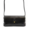  Dámska kožená crossbody kabelka Florence 72 čierna 20 x 10 x 6 cm